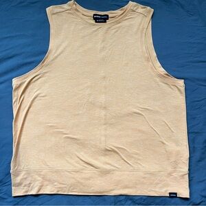 Prana Top Womens Size Medium Heathered Orange Stretch Active Muscle Tank